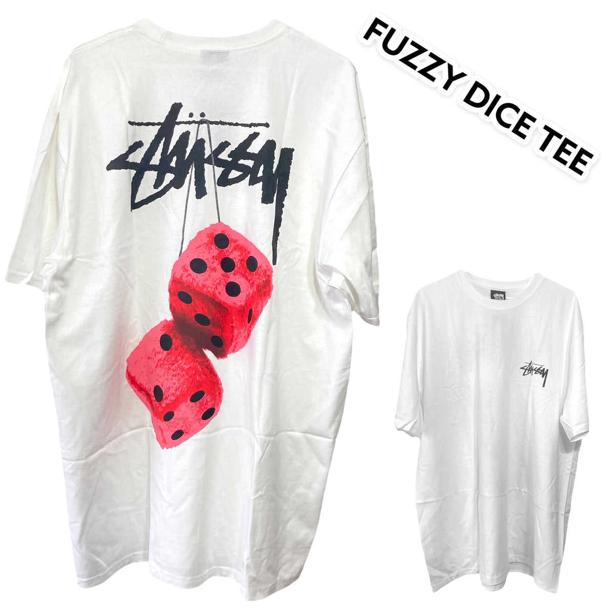 品質＜即納品＞STUSSY（ステューシー）／FUZZY DICE TEE／ファジーダイスティー／1904765-fuzzy-dice-tee  STUSSY（ステューシー） はリーズナブルな価格で入手できます