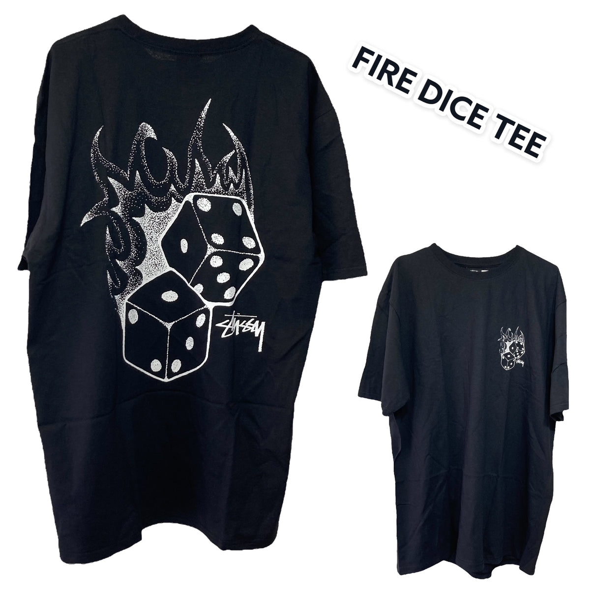 ＜即納品＞STUSSY（ステューシー）／FIRE DICE  TEE／ファイアダイスティー／1904790-fire-dice-tee／Color：BLACK(ブラック) STUSSY（ステューシー）  などを探索してください。 今日私たちの店を訪れて、大規模な貯蓄を得てください